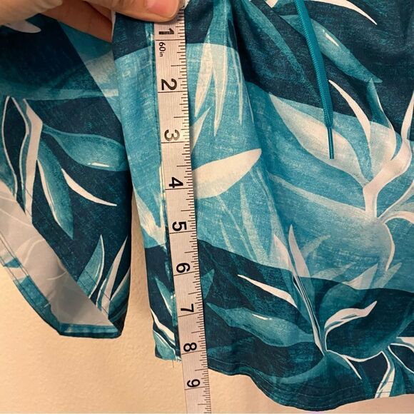 Laguna originals Mens Board swim beach Trunks Shorts Aqua teal blue drawstring L - Picture 4 of 8